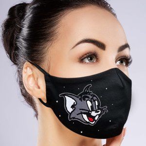 Tom and Jerry Face Mask w/ filter pocket